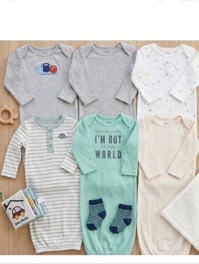 Baby Sleeping Gowns Bundle Sz NB-6m (B)
